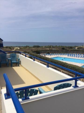 Bleu Marine Vue Ocean, 2 Chambres, Terrasse 30M2, Parking Privatif Et Piscine En Ete ラカノー エクステリア 写真